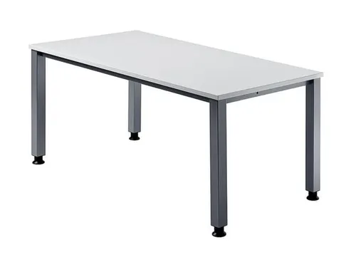 In hoogte verstelbaar bureau,HxBxD 680-760x1600x800mm,blad lichtgrijs