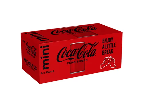 Frisdrank Coca Cola zero blik 150ml
