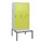 locker met bank,HxBxD 1950x900x815mm,3vak,vak B 300mm,draaigrendel