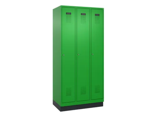 locker voor scheiding van kleding,HxBxD 1950x900x500mm,3vak