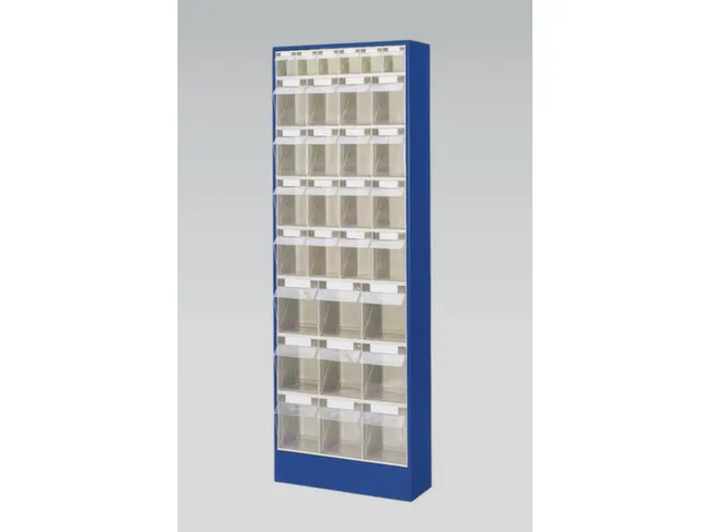 Bloc À Tiroirs Transparents 31Bacs Plastique Abs Corps Ral5010