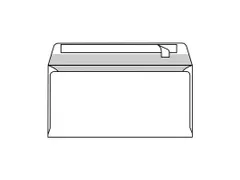 Envelop C5/6 114x229mm Strip Naturel wit houtvrij ECF 500 Stuks