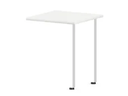 aanbouwtafel,i.h.v.,HxBxD 720-840x600x600mm,Bl-wit