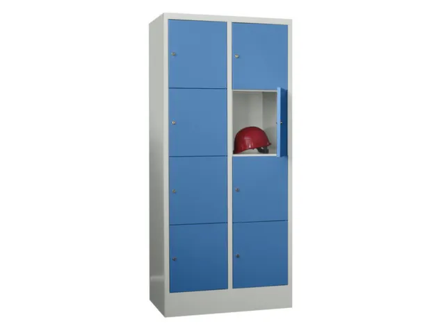 armoire multicases,HxlxP 1850x800x500mm,RAL7035,face avant RAL5012