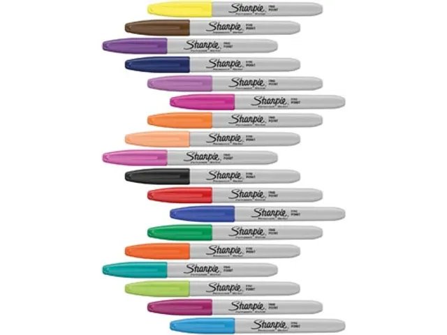 Marqueur Permanente, Fin, Blister De 18 Pièces En Couleurs Assorties