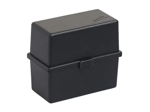 Steekkaartenbak DIN A8 zwart