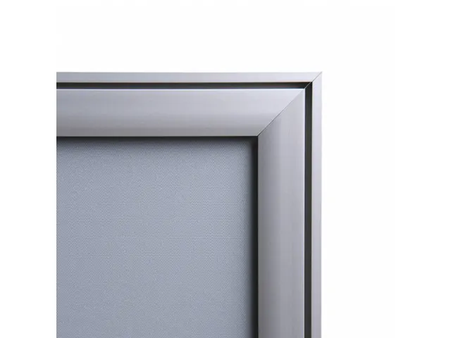 Design Kliklijst Compasso A4 Rechte Hoeken 37mm Zilver Weerbestendig