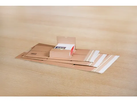 Wikkelverpakking Raadhuis A4 300x220x80mm bruin 10 stuks