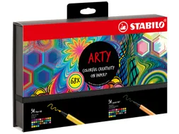 Fineliner STABILO point 88 & Pen 68 Arty creative assorti luxe box
