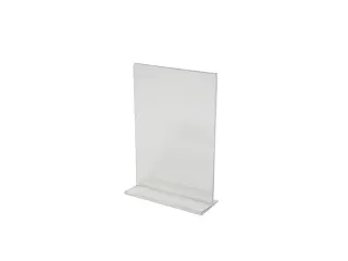 Kaarthouder Budget T-Standaard A6 1,5mm Staand Acryl set van 10 stuks - 5