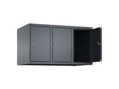 opzetkast,v. locker,3vak.,vak B 300mm,HxBxD 500x900x500mm,cilinderslot