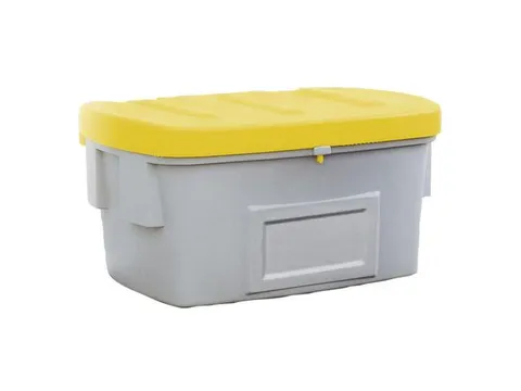 strooigoedbak,550l,HxBxD 748x1400x1070mm,PE,grijs,deksel geel