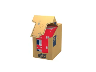 Tork 477826 Cocktailservet Advanced Rood 24x24cm - 3