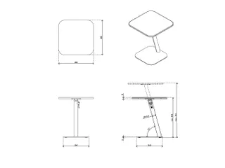 Bento Laptoptafel Zwart Verstelbaar 453 - 6