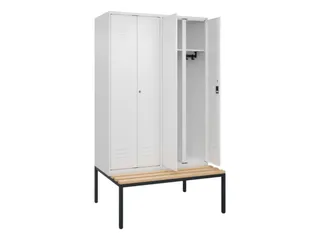 locker voor scheiding van kleding,HxBxD 2120x1200x815mm,4vak - 2