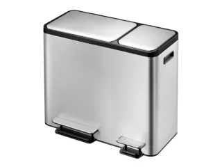 Ecocasa Recycler Pedaalemmer 30+15 Liter mat RVS - 4