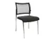 Siège visiteur Assise tissu anthracite Dos maille noir