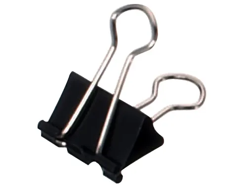 Papierklem MAUL 215 foldback 19mm capaciteit 7mm zwart