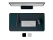 Sous-Main Et Tapis De Souris, Aspect Cuir, Ft 80 X 40 Cm, Noir