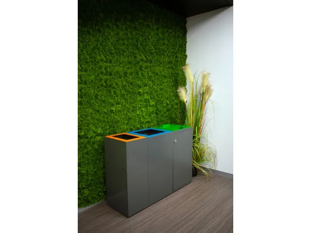Modulaire afvalscheidingsunit 90 liter Donkergrijs
