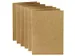 Carte de correspondance Papicolor double 105x148mm brun 6 pièces