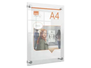 Infobord Nobo Premium Plus A4 acryl wand - 2
