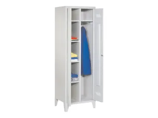 kleding-/wasgoedkast,HxBxD 1850x600x500mm,RAL7035,front RAL7035 - 3