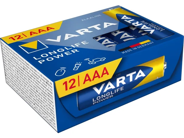 Batterij Varta Longlife Power 12x AAA