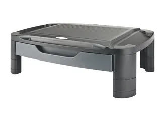 Monitorverhoger Tablet Houder 3 Hoogte Standen Opberglade Xlarge Zwart - 3
