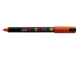 Verfstift Posca PC1MR Extra Fijne punt 0,7mm Donkeroranje - 1