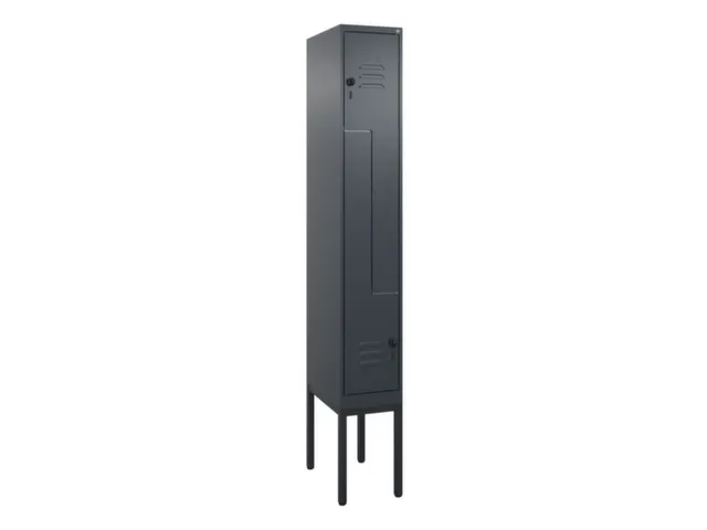 Z-garderobekast,HxBxD 2120x300x500mm,vak B 150/300mm,draaigrendel