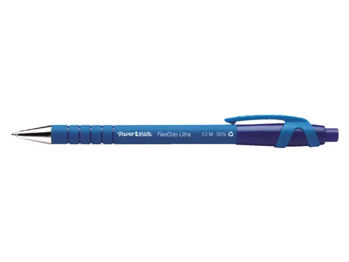 Balpen Paper Mate Flexgrip Ultra medium blauw blister à 5 stuks