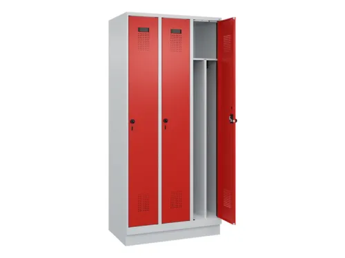 locker voor scheiding van kleding,HxBxD 1950x900x500mm,3vak