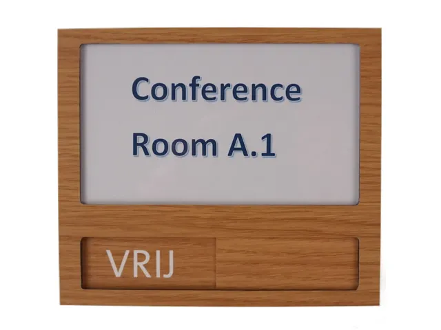 Premium Deurbord Houtlook met schuifbord Vrij Bezet 150x130mm