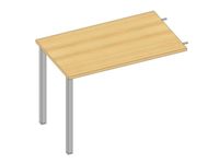 aanbouwtafel v. 4voeten HxBxD 730x1000x600mm blad beuken