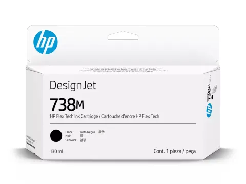 A24VLA HP 738M DNJ ink Cartridge Zwart 130ml