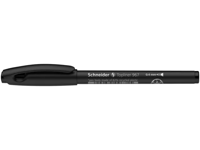 Fineliner Schneider Topliner 967 Zwart 0.4mm