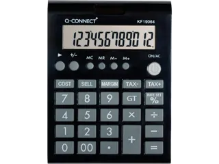 Q-CONNECT bureaurekenmachine KF19064 12 cijfers Zwart - 2