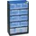 magazijnkast HxBxD 525x300x135mm 10laden behuizing zwart/blauw