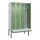 locker met bank,voor scheiding van kleding,HxBxD 2120x1200x815mm,4vak