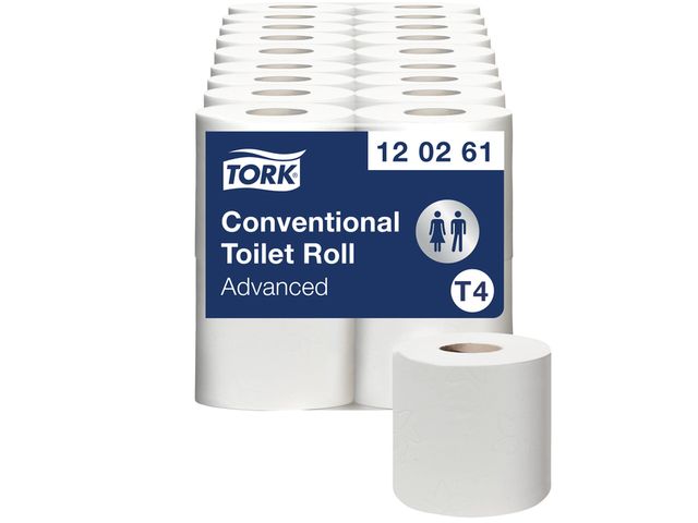 Toiletpapier Tork T4 120261 2-Laags Advanced Xl 4 Rollen 488 Vel | ToiletHygieneShop.nl
