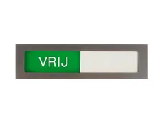 Infobord Deurbordje Vrij Bezet Groen Rood 150x40mm