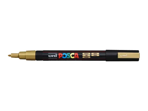 Verfstift Posca PC3M Fijne punt 0,9-1,3mm Goud