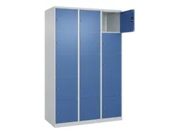 lockerkast,HxBxD 1850x1200x500mm,3x5vakken,vak B 400mm,cil.-slot