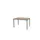 Domino Basic Tafel Vaste Hoogte 120x80 honey castello zwart 4-poots