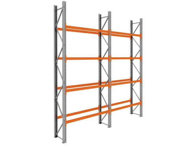 palletstelling,basis+1xaanbouw,HxBxD 4620x3950x750mm,vakl. 3000kg