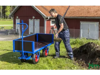 handtrekwagen,draagverm. 1500kg,laadvl. LxB 2500x1000mm,Multiplexplaat - 3