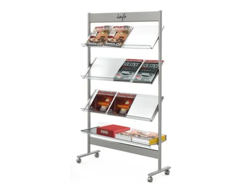 Folderrek Voor 12x Din A4 4 Acrylglas Houders 1600x710x350