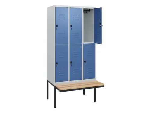 Dubbeldekse dekenkist,HxBxD 1950x900x815mm,3x2vak.,vak B 300mm