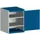 kast met geperforeerde platen,HxBxD 800x650x650mm,2xStalen bodem